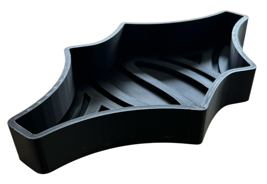 All Roads 3D Printed Throw Tray Large Black