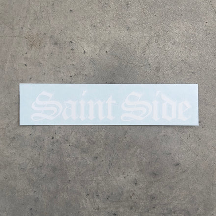 Old English Vinyl Sticker White 320mm