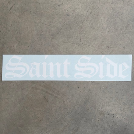 Old English Vinyl Sticker White 500mm