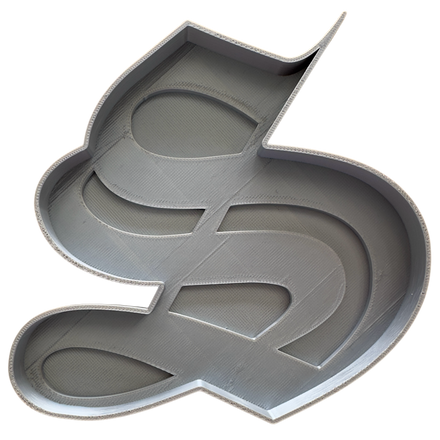 Old English S Throw Tray Silk Silver