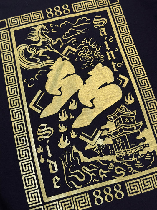 Saint Side Year of the Horse Tshirt Black - Preorder Open til 17th Feb