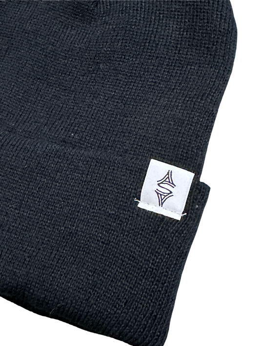 Saint Side Beanie Black