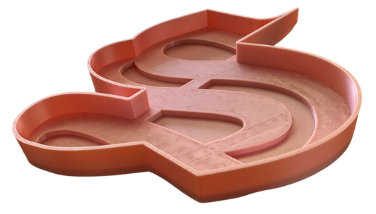 Old English S Throw Tray Silk Pink