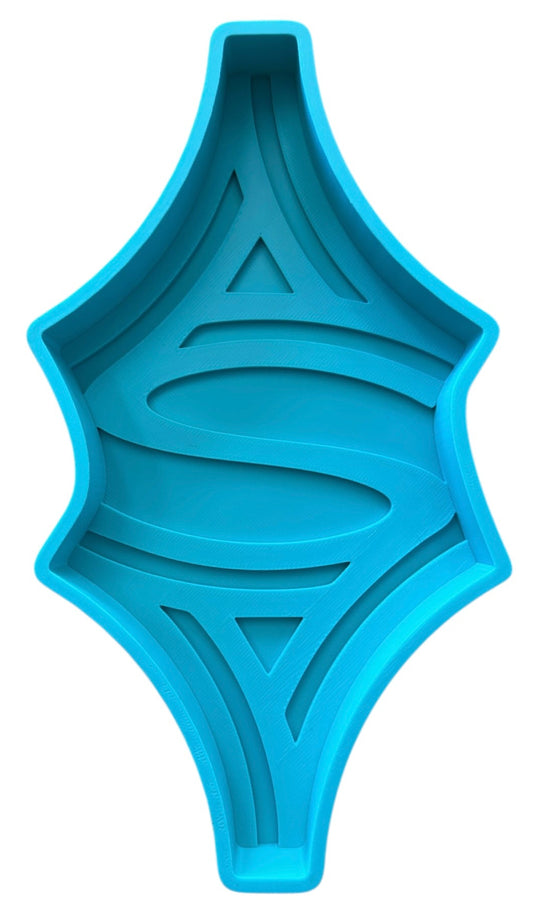 All Roads 3D Printed Throw Tray Regular Flat Teal