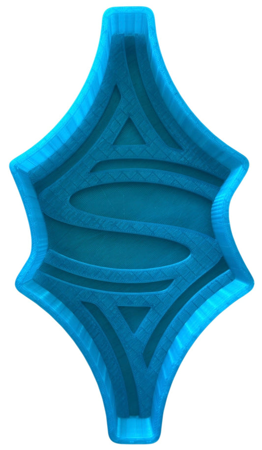 All Roads 3D Printed Throw Tray Regular Translucent Teal