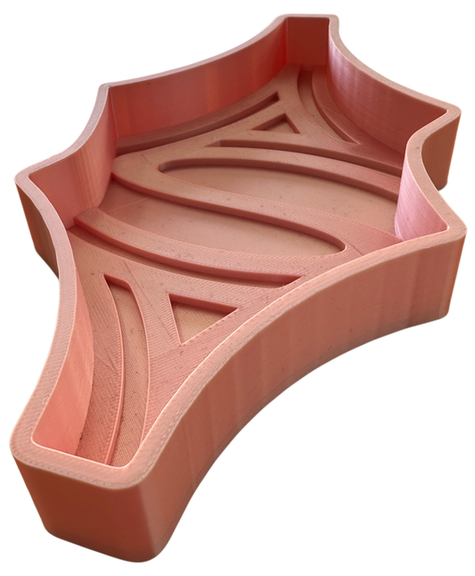 All Roads 3D Printed Throw Tray Regular Silk Pink
