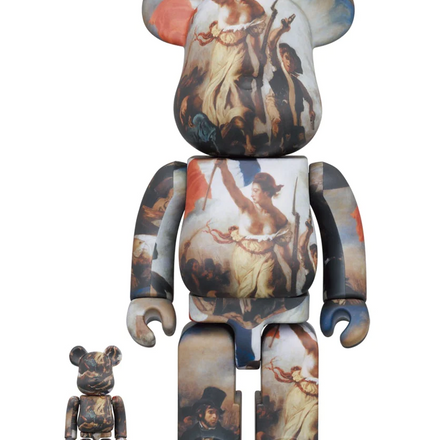 Medicom Toy BE@RBRICK 100% & 400% - Eugene Delacroix Liberty Leading the People Bearbrick Set