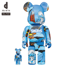 Load image into Gallery viewer, Medicom Toy BE@RBRICK - The Smurfs &quot;Astrosmurf&quot; 100% &amp; 400% Bearbrick
