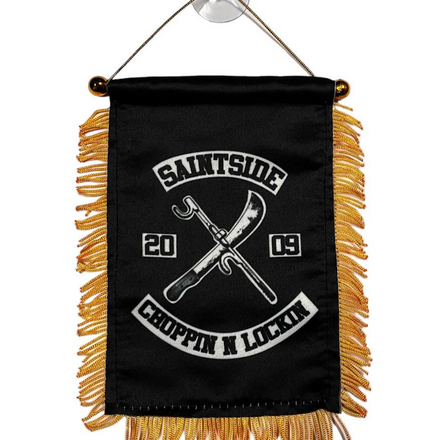 Saint Side - Mini Flag with Gold Fringe
