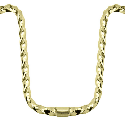 All Square Twisted Handlebar 13" Gold