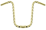 All Square Twisted Handlebar 13" Gold