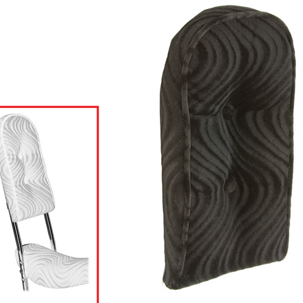 Sissy Bar Back Cushion Velour Black