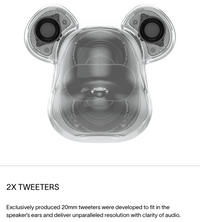 Medicom Toy BE@RBRICK - RINARO ISODYNAMICS 400% Portable Bluetooth Speaker Black Aurora