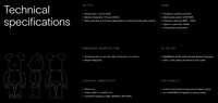 Medicom Toy BE@RBRICK - RINARO ISODYNAMICS 400% Portable Bluetooth Speaker Black Aurora
