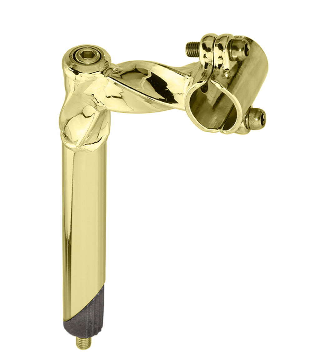 Twisted Stem 22.2mm with 2 Bolt Gold