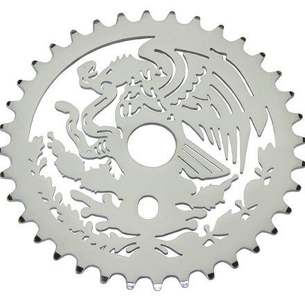 36T Lowrider Mexico Steel Chainring 1/2 x 1/8 Chrome