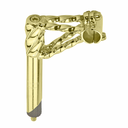 Double Twisted Stem 22.2mm with 2 Bolt Gold