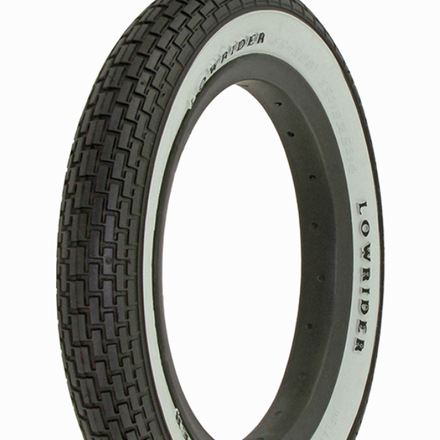 Tyre Duro 12 1/2" x 2 1/4" Black/White Side Wall Lowrider Raised Letter HF-120A