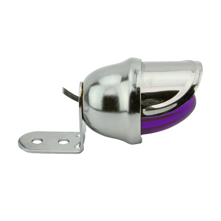 Mini Bee Light With Visor Purple Wired