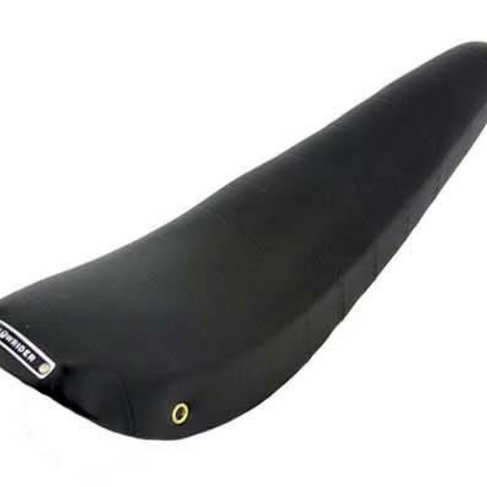 16" Banana Saddle Vinyl Seat Black w/ Badge