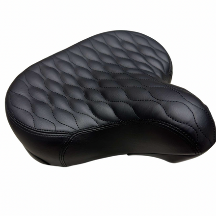 Beach Cruiser Saddle Quilted Vinyl Dual Comfort Spring
