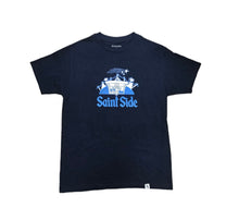 Load image into Gallery viewer, 15th Saint Side Show &amp; Shine Event T-shirt Navy
