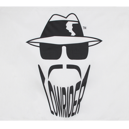 Lowrider Banner Original Head Logo Black/White