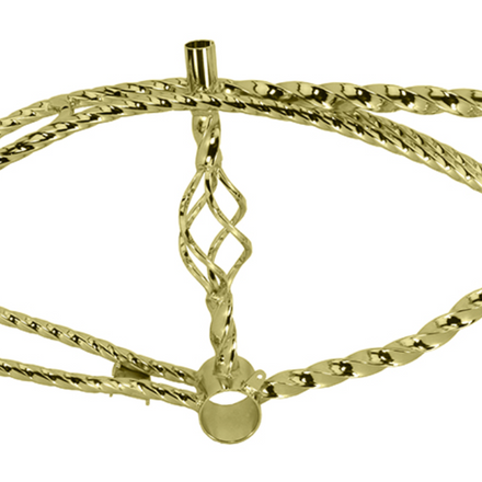 20" Bicycle Frame Cage Twisted Lowrider Brand Gold