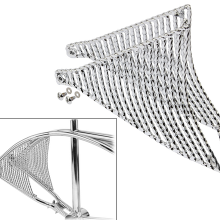 20" Twisted Frame Bottom Insert Chrome