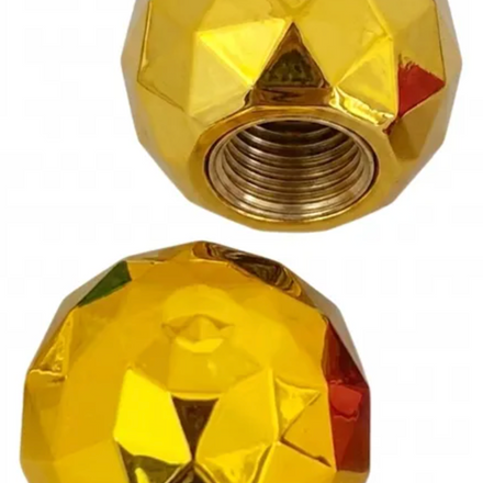 Gold Disco Ball Valve Caps