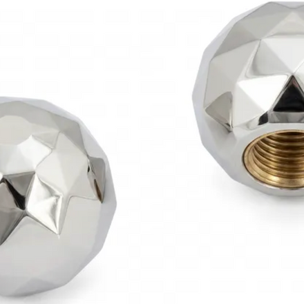 Silver Disco Ball Valve Caps