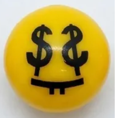 Money Eyes Emoji Ball Valve Caps