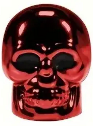 Red Skull Valve Caps Red Eyes