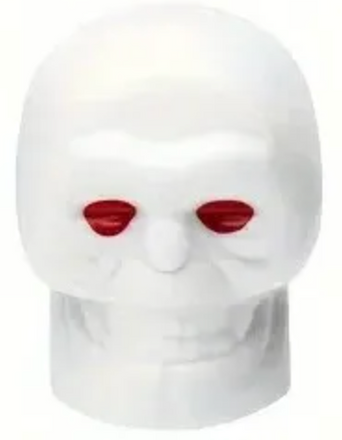 White Skull Valve Caps Red Eyes