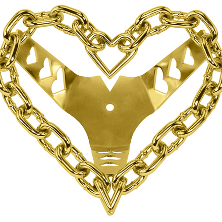 Sweet Heart Chain Steering Wheel Gold
