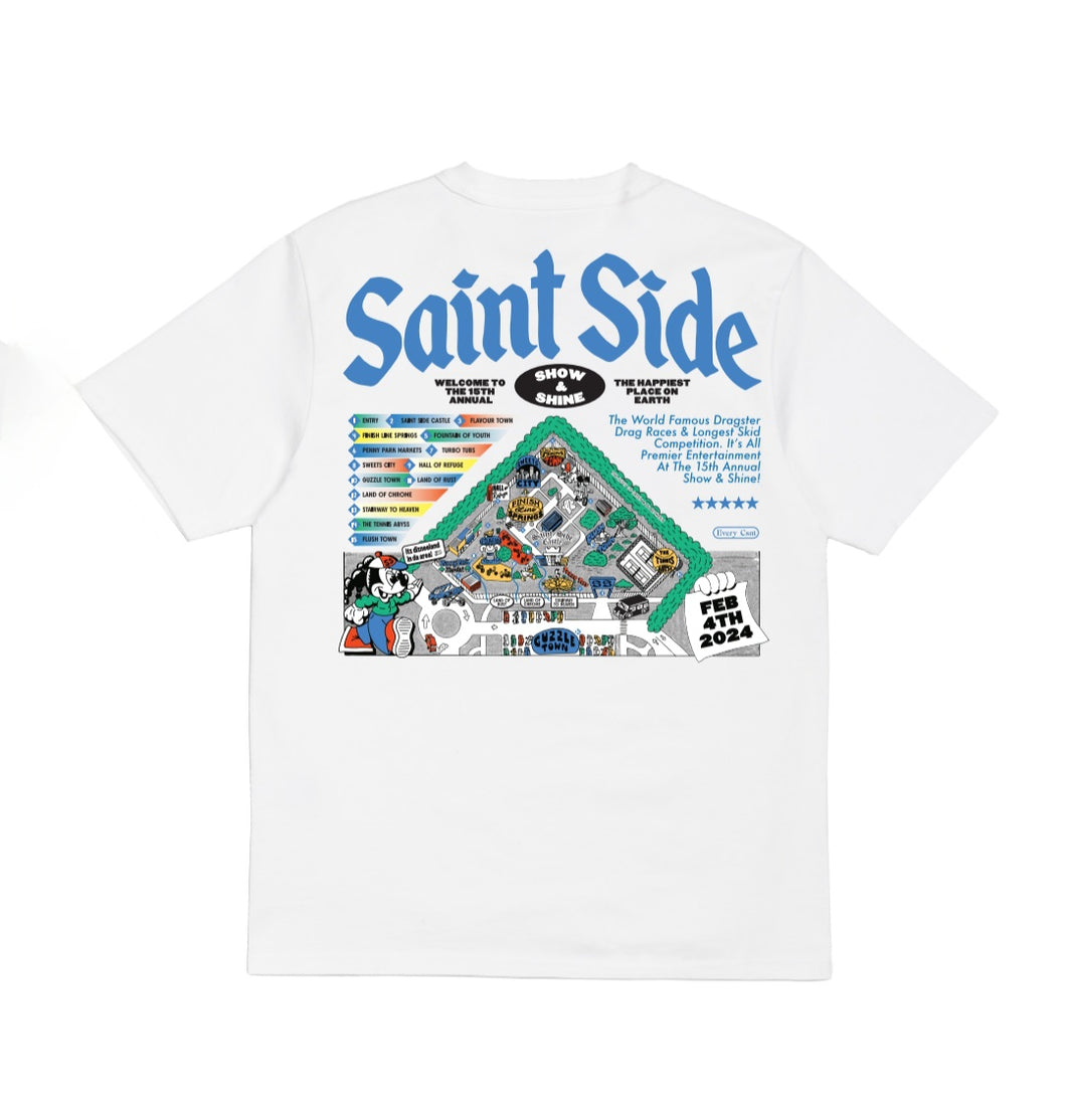 15th Saint Side Show & Shine Event T-shirt White