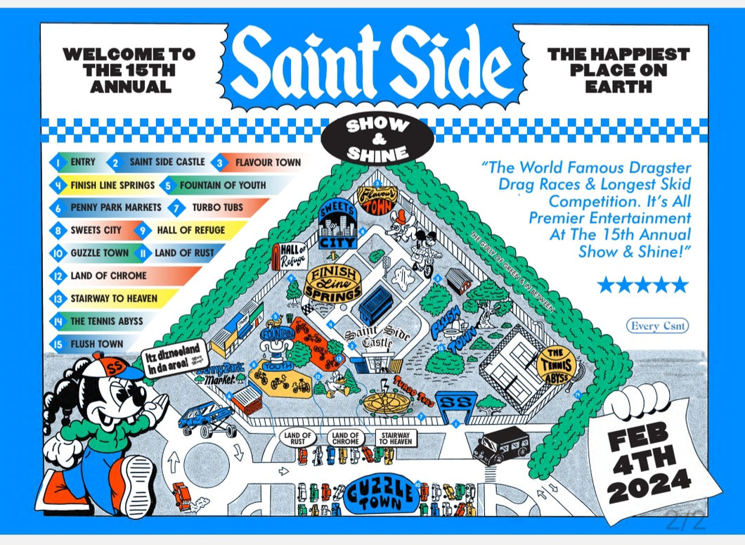 15th Saint Side Show & Shine Event Towel