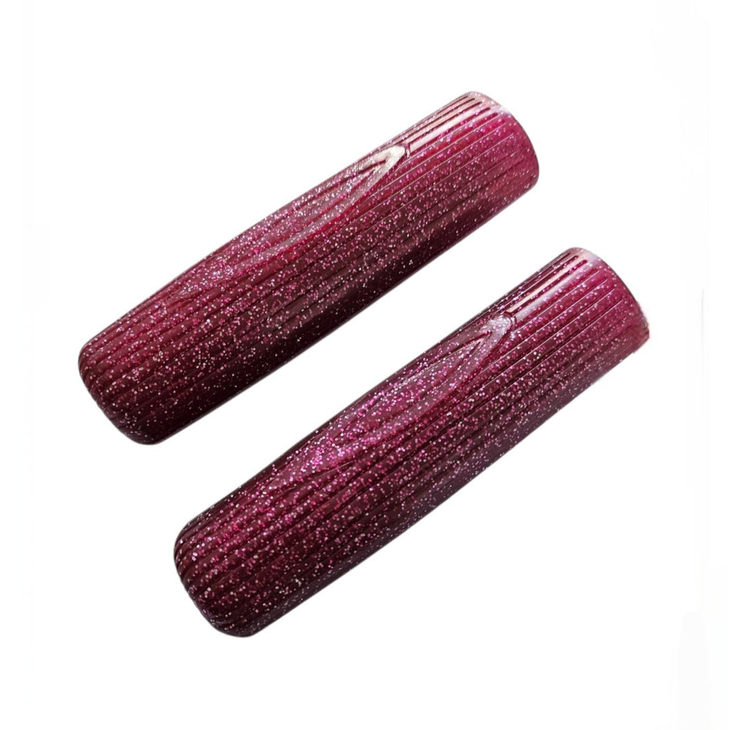 Kraton Rubber Sparkle Glitter Handlebar Grip Magenta Pink/Purple