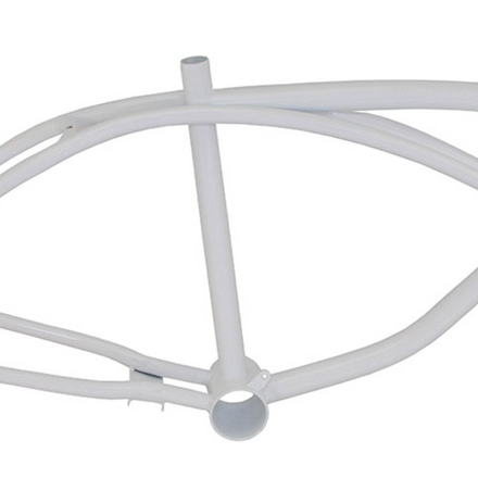 20" Bicycle Frame in Gloss White Paint