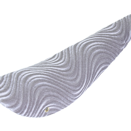 20" Banana Saddle Seat Velour Silver