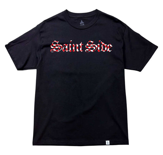 2026 World Cup Croatia Check Tshirt Old English Black PREORDER
