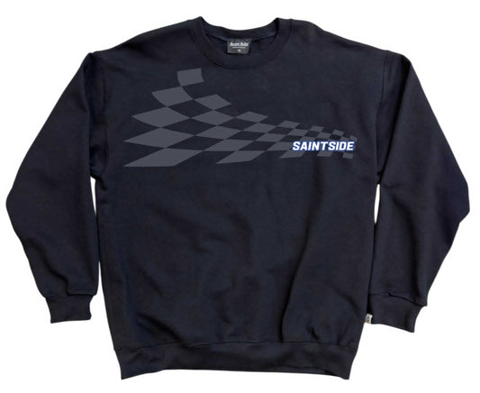 2026 World Cup Croatia Check Heavyweight Crewneck Check Wave Black with Grey PREORDER