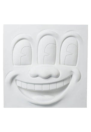 Keith Haring Three Eyed Smiling Face Statue