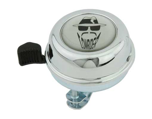 Lowrider Chrome Bell with Graphic Badge