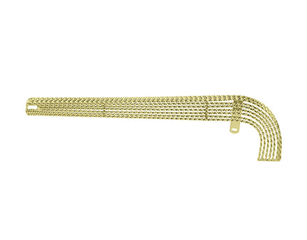 20" Lowrider Lucky 7 Twisted Chain Guard Gold