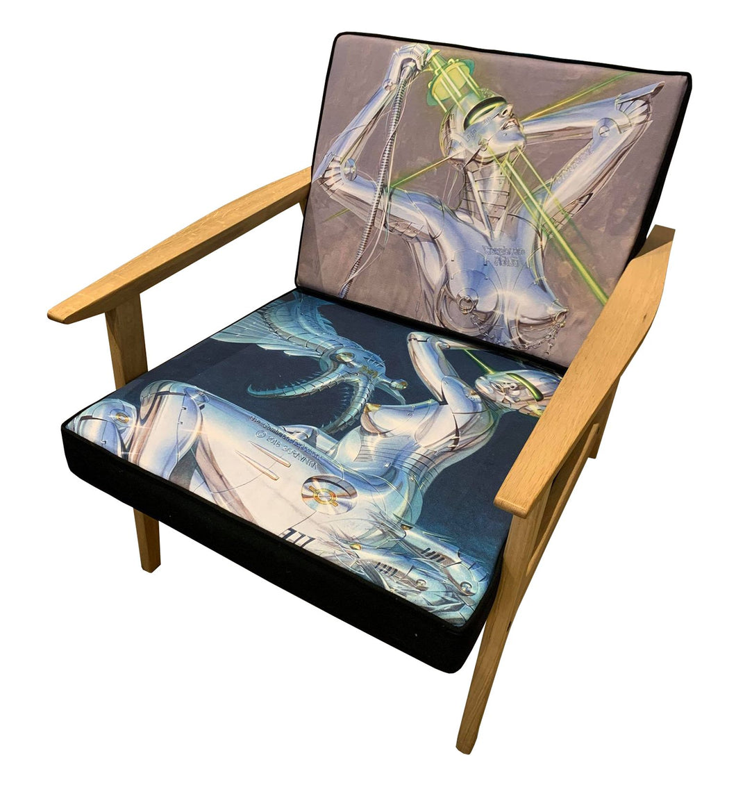 SYNC - Karimoku Hajime Sorayama Hizikake Armchair