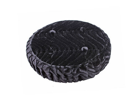Lowrider Steering Wheel Cover Velour Black