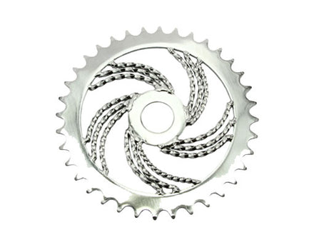 36T Triple Twist Chainring Chrome