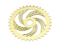 36T Lowrider Triple Twisted Steel Chainring Gold