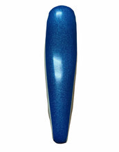 Load image into Gallery viewer, 20&quot; Banana Saddle Seat Vinyl Sparkle Blue with Sparkle White Sides
